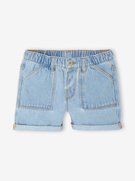 Girls' denim shorts - BASICS light blue 