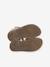 Leather Sandals with Closed Heel for Children, Designed for Autonomy set brown+set pink 