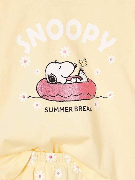 Snoopy Peanuts® Daisy Print Pyjamas for Girls pastel yellow 