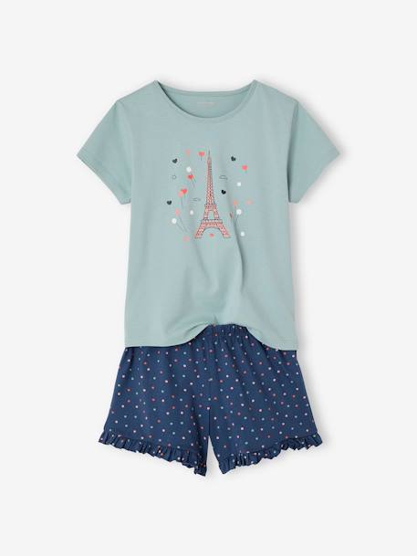 Pack 2 Pyjamas by BASICS for Girls navy blue 