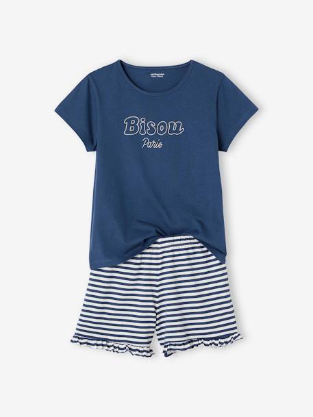 Pack 2 Pyjamas by BASICS for Girls navy blue 