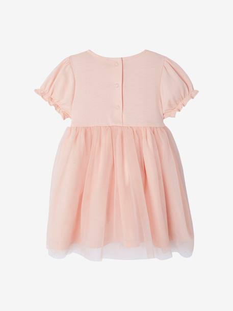 Occasion Wear Dress in Tulle & Glitter, for Babies pale pink 