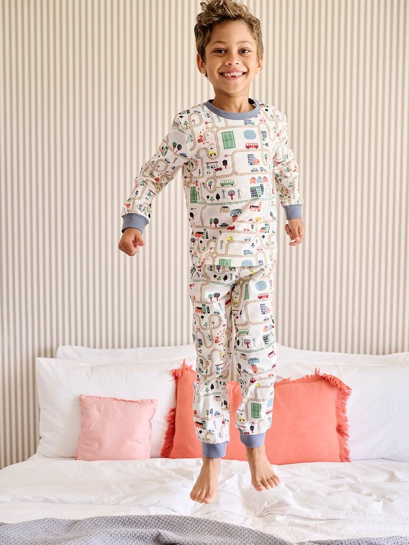 Pyjamas for Boys, Car Racing Print - ecru, Boys | Vertbaudet