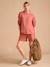 Cool Mom' Sweatshirt & Fleece Shorts Set for Maternity terracotta 