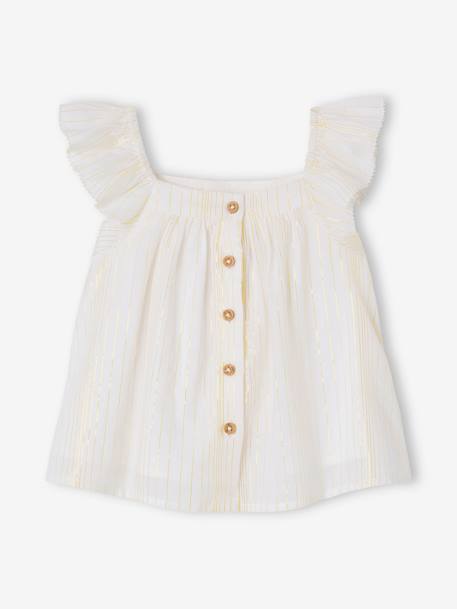 Cotton Voile Blouse for Babies vanilla 