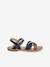 Fancy Leather Sandals for Children set blue 