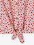 Tie-Front Blouse in Cotton Gauze for Girls vanilla 