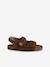 Leather Hook-&-Loop Sandals for Children camel 