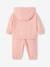 Sports Combo: Zipped Hoodie & Bottoms, for Babies pale pink 