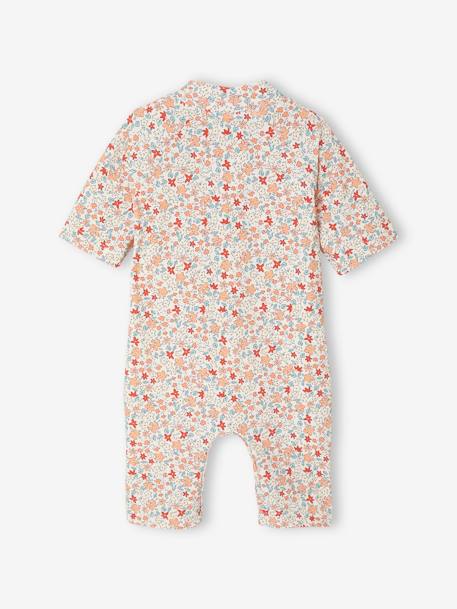 UV-Protection Swimsuit with Integrated Nappy, for Baby Girls coral 