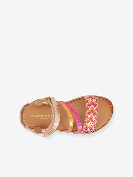 Pair of Sandals for Children, Iogym LES TROPEZIENNES® BY M. BELARBI rose 