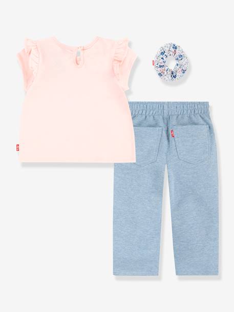 Set Top + bermuda shorts + Ruffle hair scrunchie LEVI'S® rose 