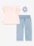 Set Top + bermuda shorts + Ruffle hair scrunchie LEVI'S® rose 