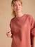 Cool Mom' Sweatshirt & Fleece Shorts Set for Maternity terracotta 