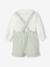 Occasion Wear Outfit: Shirt & Shorts for Babies beige+sage green 