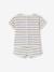 Honeycomb sleepsuit set, T-shirt and shorts ecru 