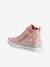 High Top Trainers in Fancy Fabric, for Girls printed white 