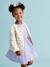 Printed Quilted Jacket & Dress Set for Girls rose+violet 
