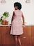 Sleeveless Shirt Dress, Maternity & Nursing navy blue+rose 