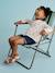 Leather Hook-&-Loop Sandals for Children, Designed for Autonomy silver 