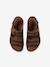 Leather Hook-&-Loop Sandals for Children camel 