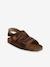 Leather Hook-&-Loop Sandals for Children camel 