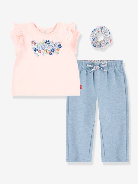 Set Top + bermuda shorts + Ruffle hair scrunchie LEVI'S® rose 