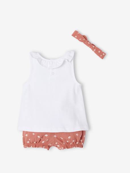 Disney® Bambi 3-Piece Set: T-shirt + Bloomers + Headband, for Babies rose 
