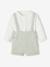 Occasion Wear Outfit: Shirt & Shorts for Babies beige+sage green 