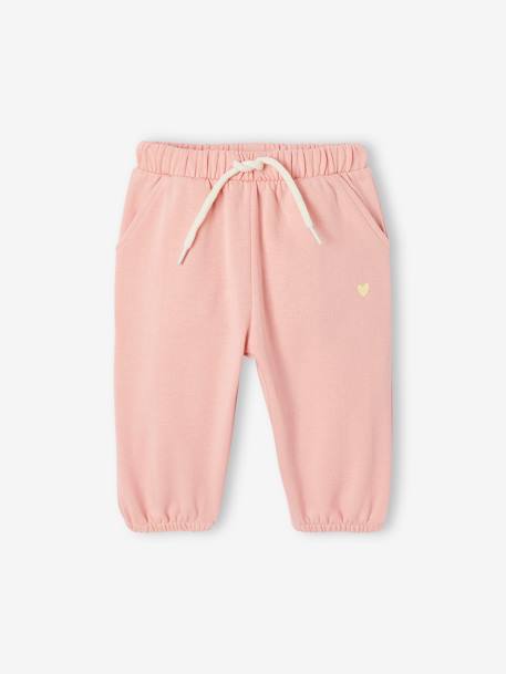 Sports Combo: Zipped Hoodie & Bottoms, for Babies pale pink 