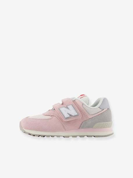 Hook-&-Loop Trainers for Kids, PV574BKM NEW BALANCE® rose 