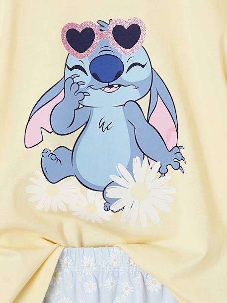 Stitch T-Shirt & Cycling Shorts Set by Disney® pastel yellow 