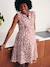 Sleeveless Shirt Dress, Maternity & Nursing navy blue+rose 