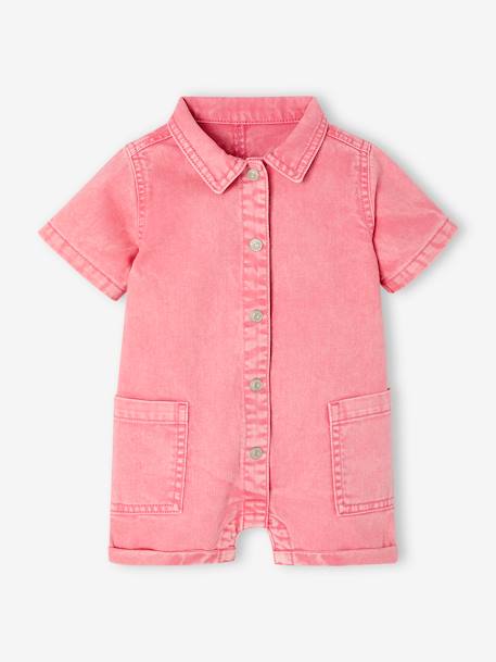 Twill Jumpsuit for Babies sweet pink 
