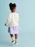 Printed Quilted Jacket & Dress Set for Girls rose+violet 