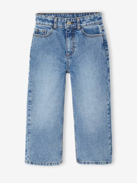 Wide-Leg MorphologiK Jeans for Girls, Medium Hip deep blue+denim grey+light blue+medium blue 