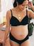 Padded, Non-Wired Nursing Bra in Organic Cotton* black 