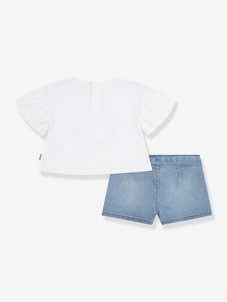 Set of LEVI'S® top and short for babies white 