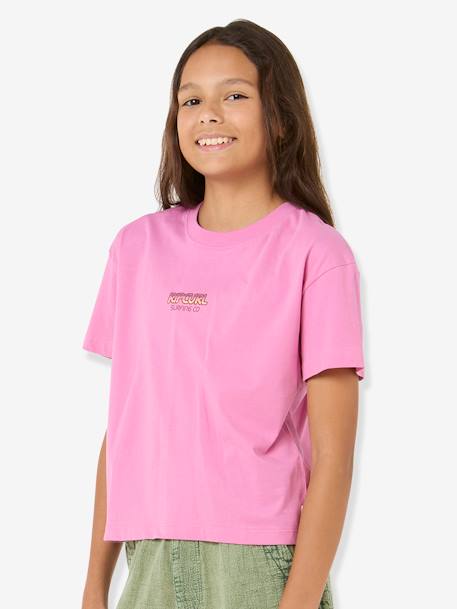 T-Shirt, SUN & SEA CROP RIP CURL rose 