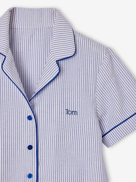 Short Pyjamas in Poplin, for Boys electric blue 