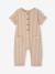 Striped Fancy Knit Jumpsuit for Babies sandy beige 