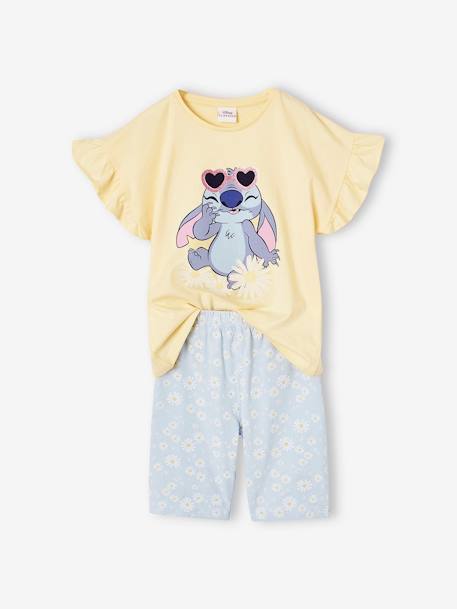 Stitch T-Shirt & Cycling Shorts Set by Disney® pastel yellow 