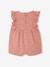 Frill-Sleeved Playsuit for Babies, Basics ecru+rose 