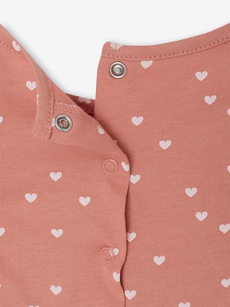 Frill-Sleeved Playsuit for Babies, Basics ecru+rose 