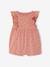 Frill-Sleeved Playsuit for Babies, Basics ecru+rose 