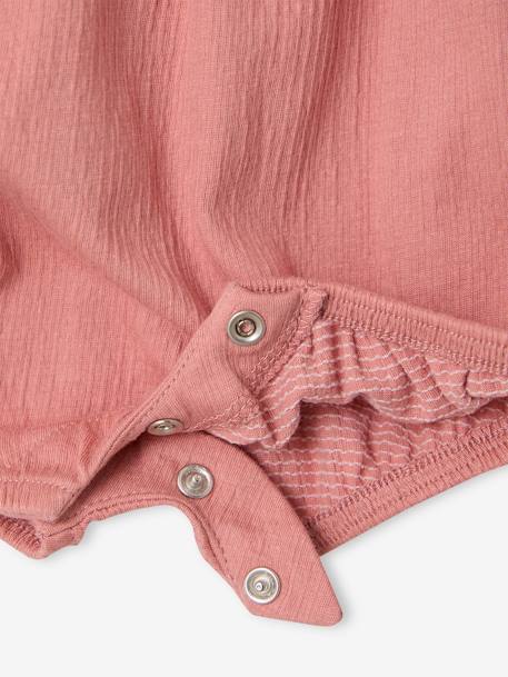 Playsuit with Smocked Bloomers for Babies rose 