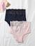 Pack of 2 High-Waisted Crepe & Lace Maternity Briefs, ENVIE DE FRAISE navy blue 