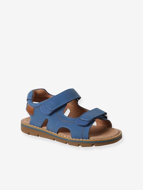 Hook-&-Loop Sandals for Children, Designed for Autonomy blue 