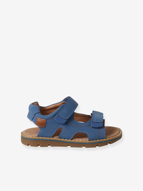 Hook-&-Loop Sandals for Children, Designed for Autonomy blue 