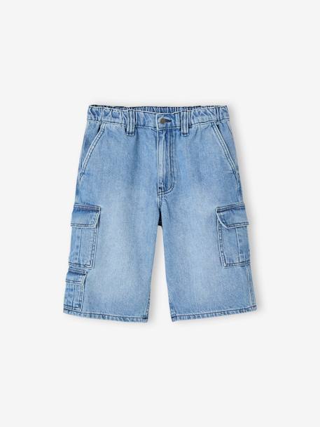Skater Shorts, JONEN bleached denim+denim grey 